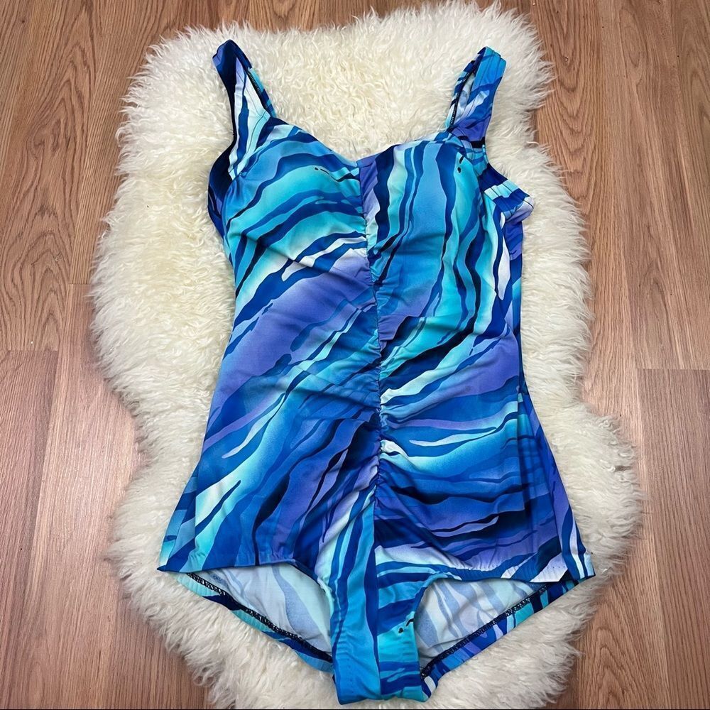 Maxine Of Hollywood 90s does 60s One Piece Swimsuit M/L